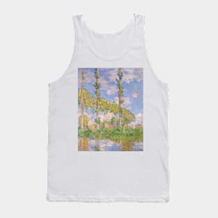 Poplars in the Sun by Claude Monet Tank Top